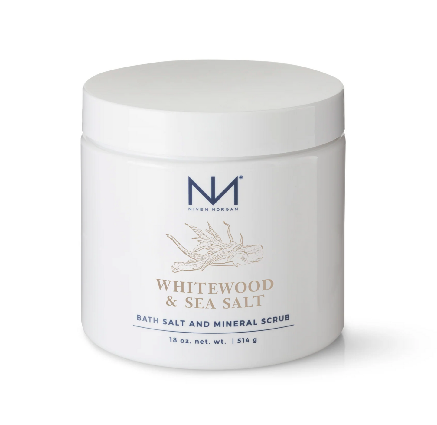 18 oz Whitewood & Sea Salt Bath Salt & Mineral Scrub.