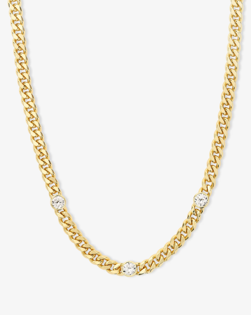 Julian Triple Diamond Cuban Chain Necklace