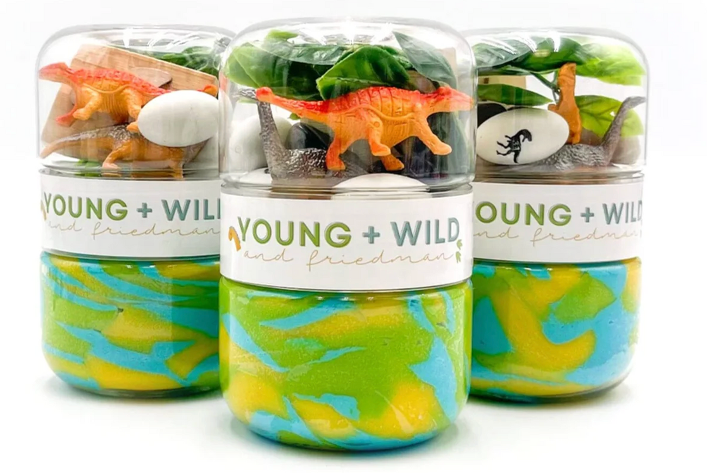 GRAB & GO DOUGH JAR - DINOSAUR