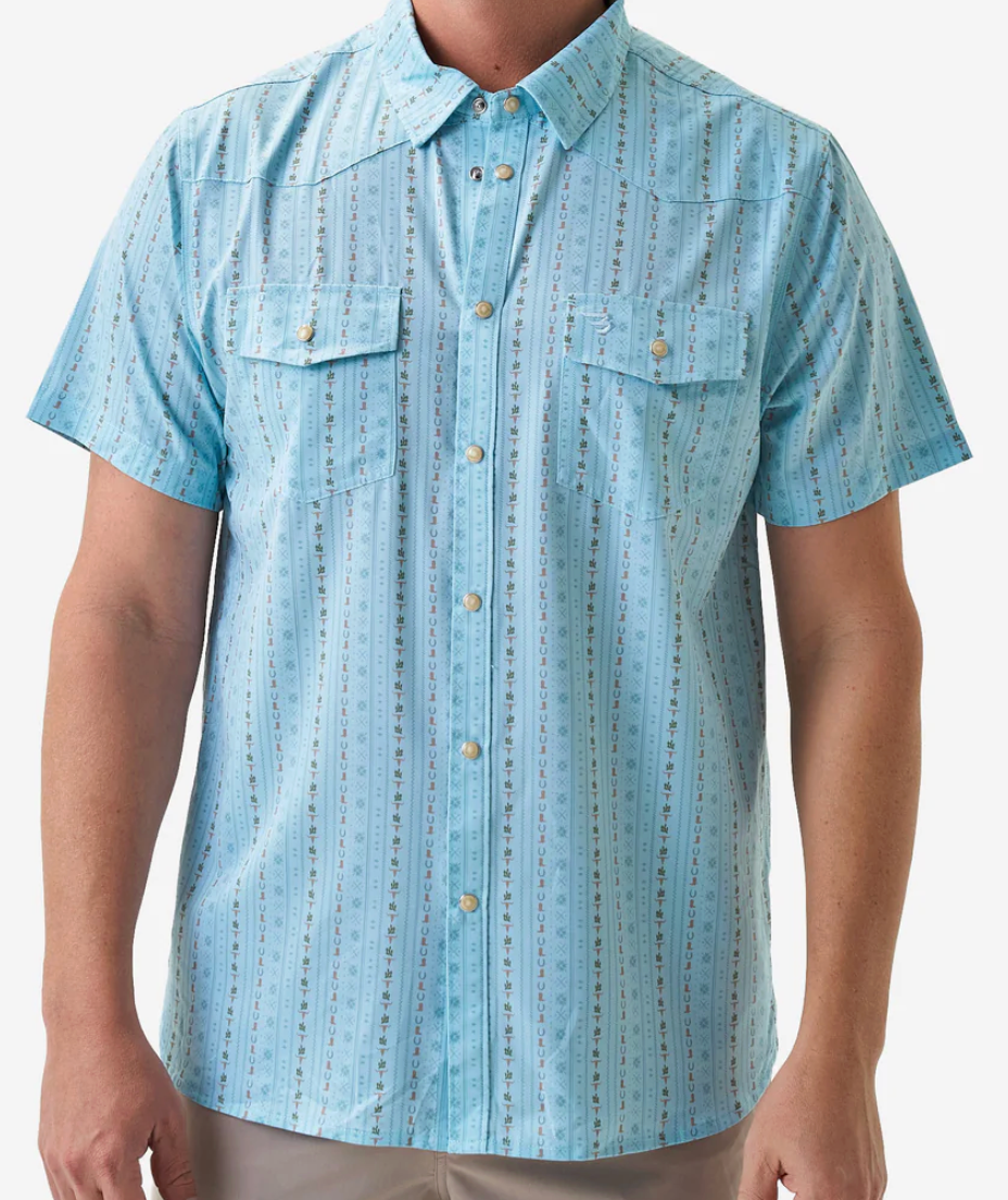Performance Western Shirt - BURLEBO Ranch (BLUE JEAN)