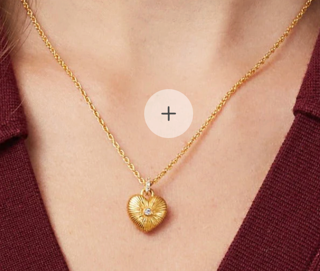 ESME HEART SOLITAIRE NECK CZ