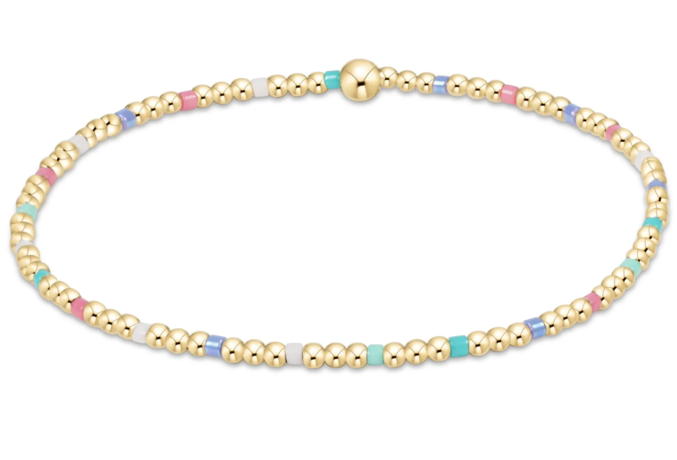 Hope Sincerity Pattern 2mm Bead Bracelet - Hot Mess SS25