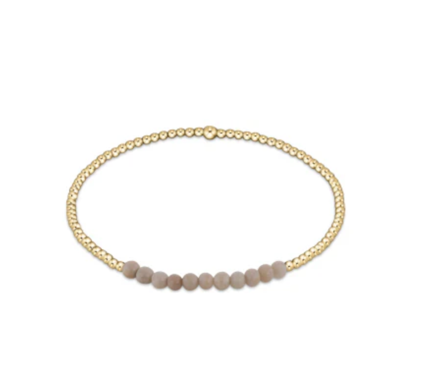 GOLD BLISS 2MM BEAD BRACELET - RIVERSTONE