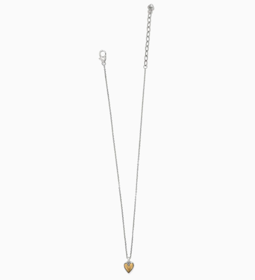 Cascade Heart Mini Necklace Gld