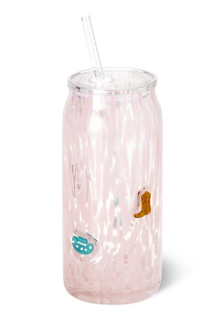 GIDDY UP CHARM GLASS 23OZ