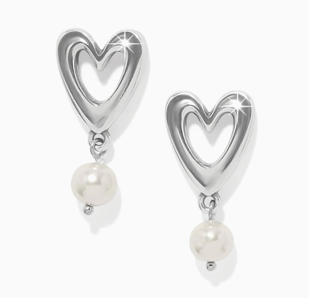 Cascade Open Heart Pearl Post