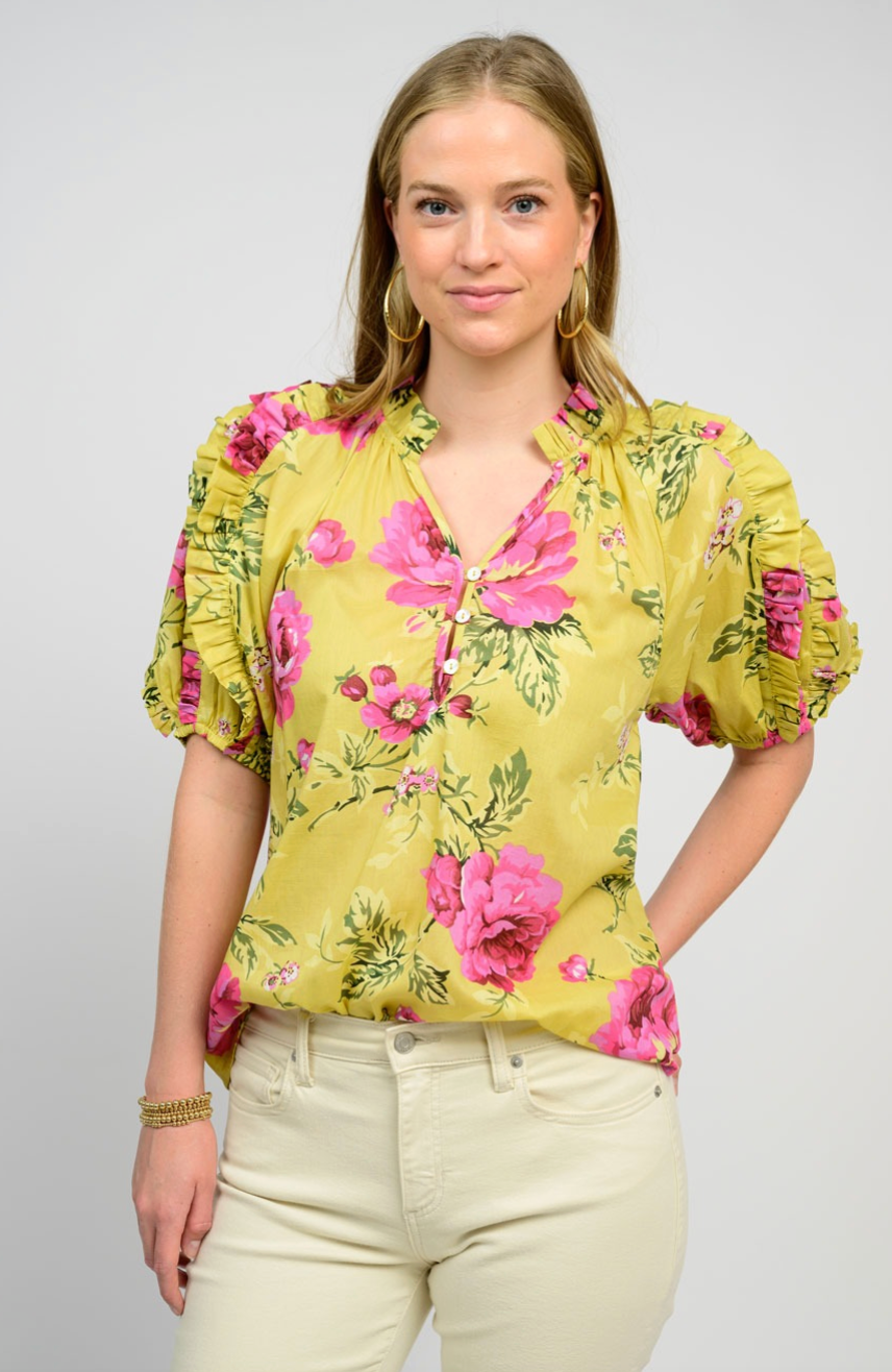 RUFFLES AND ROSES TOP