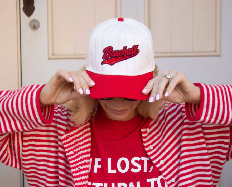 BASEBALL PINSTRIPE TRUCKER