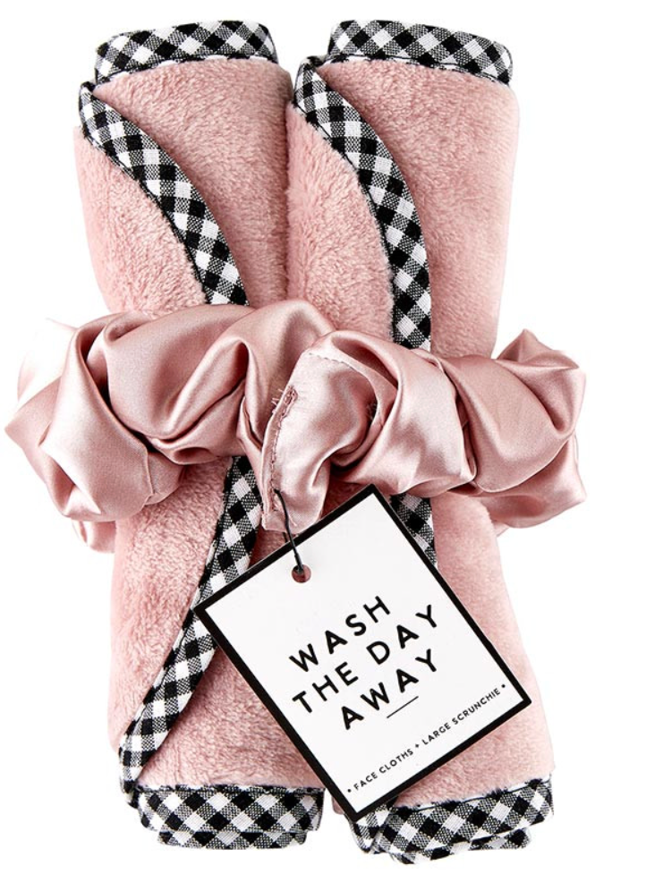 Face Cloth + Scrunchie Set - Dusty Rose