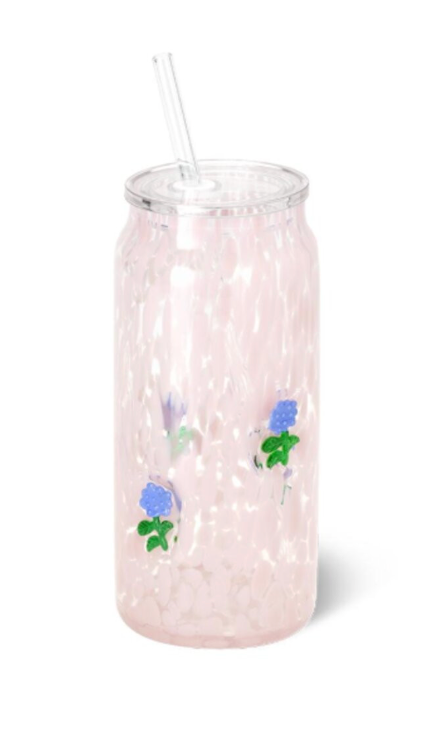 HYDRANGEAS CHARM GLASS 23 OZ