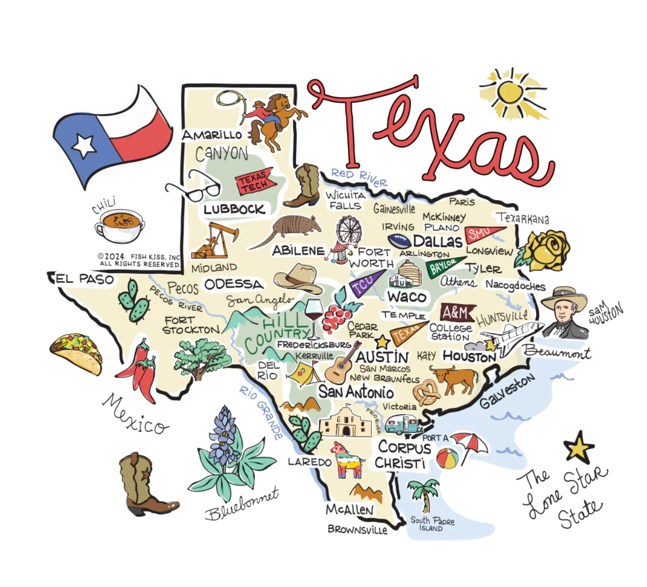 Texas Travel Mug 22oz