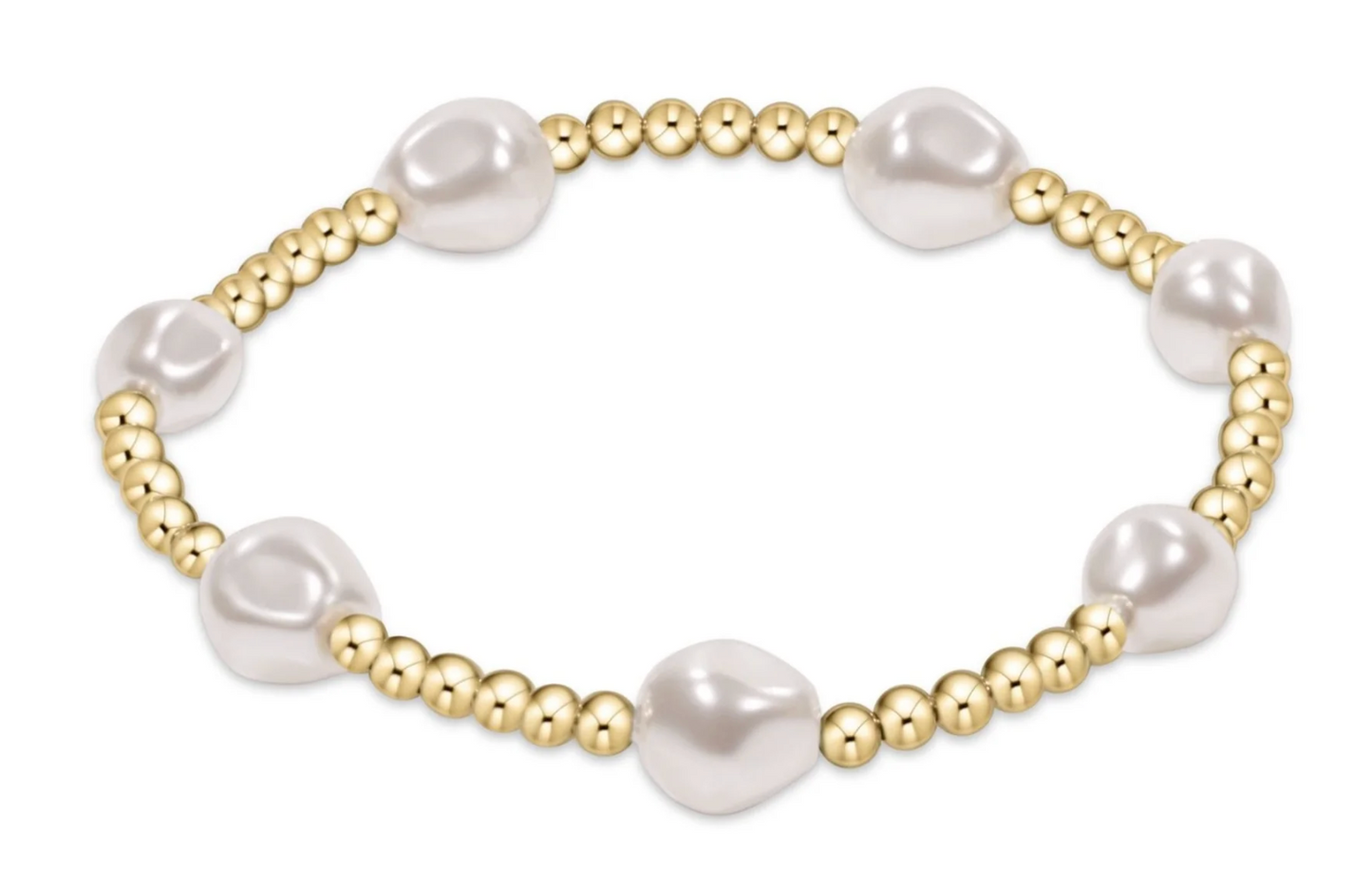 Admire Gold 3mm Pearl Bracelet