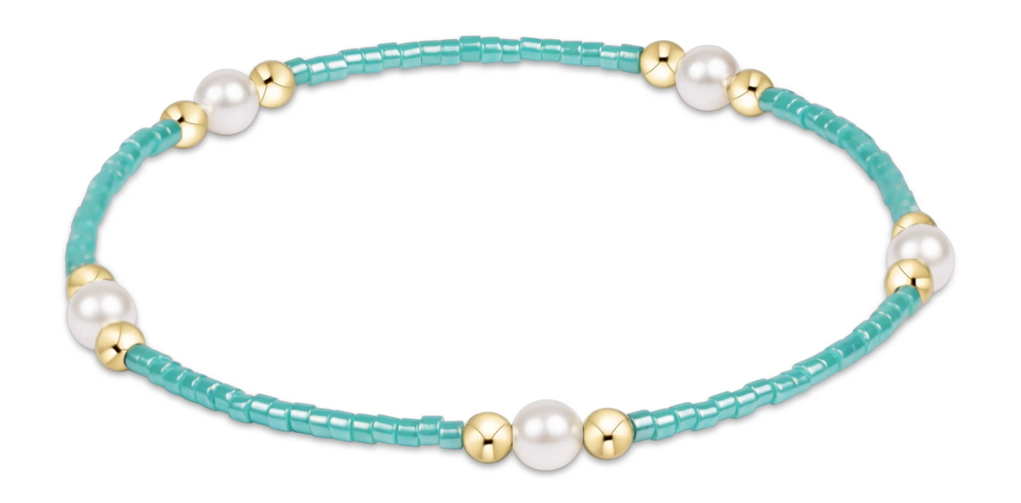 Hope Purpose Pearl Bracelet - Sea Glass