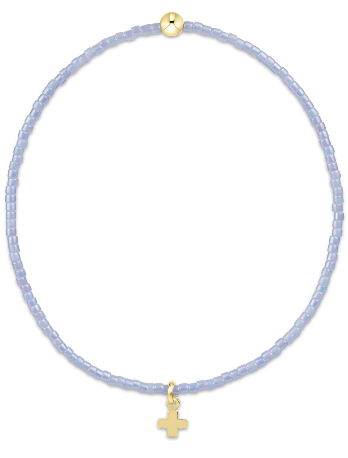 Hope Classic Ocean Mist Bracelet - Signature Cross Small Gold Charm