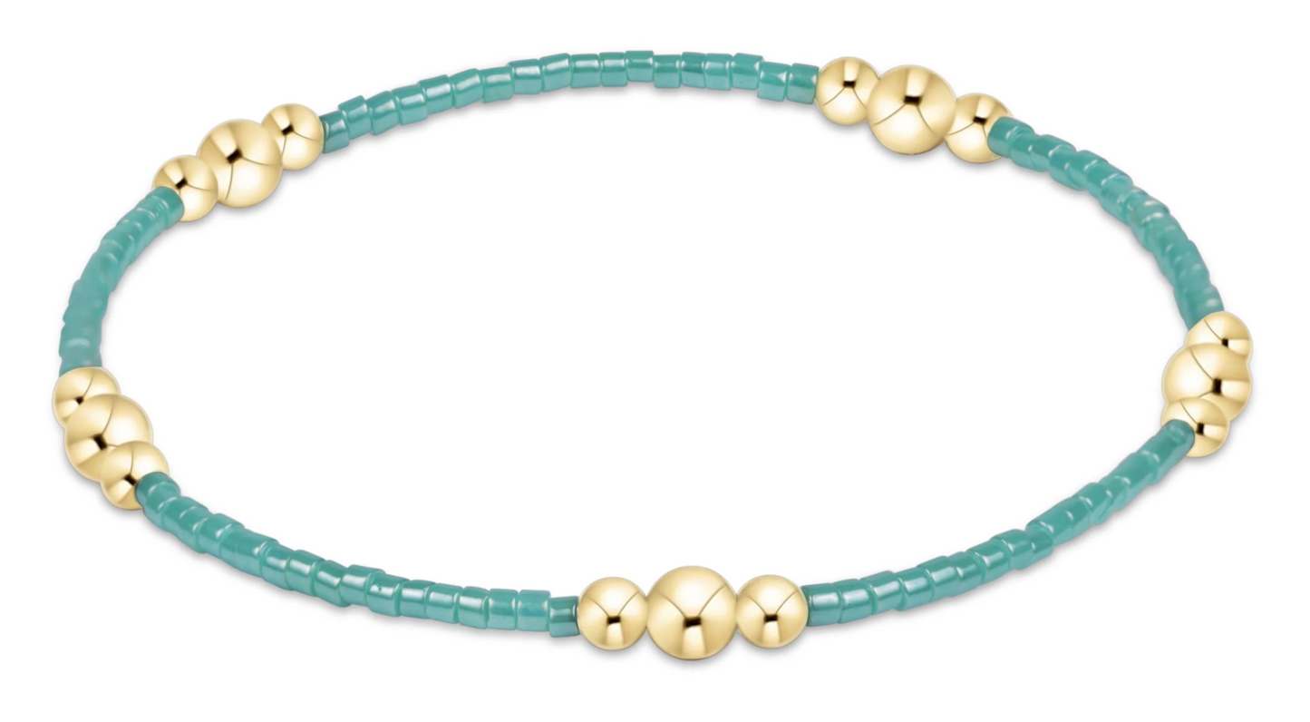 Hope Purpose Gold Bracelet - Sea Glass
