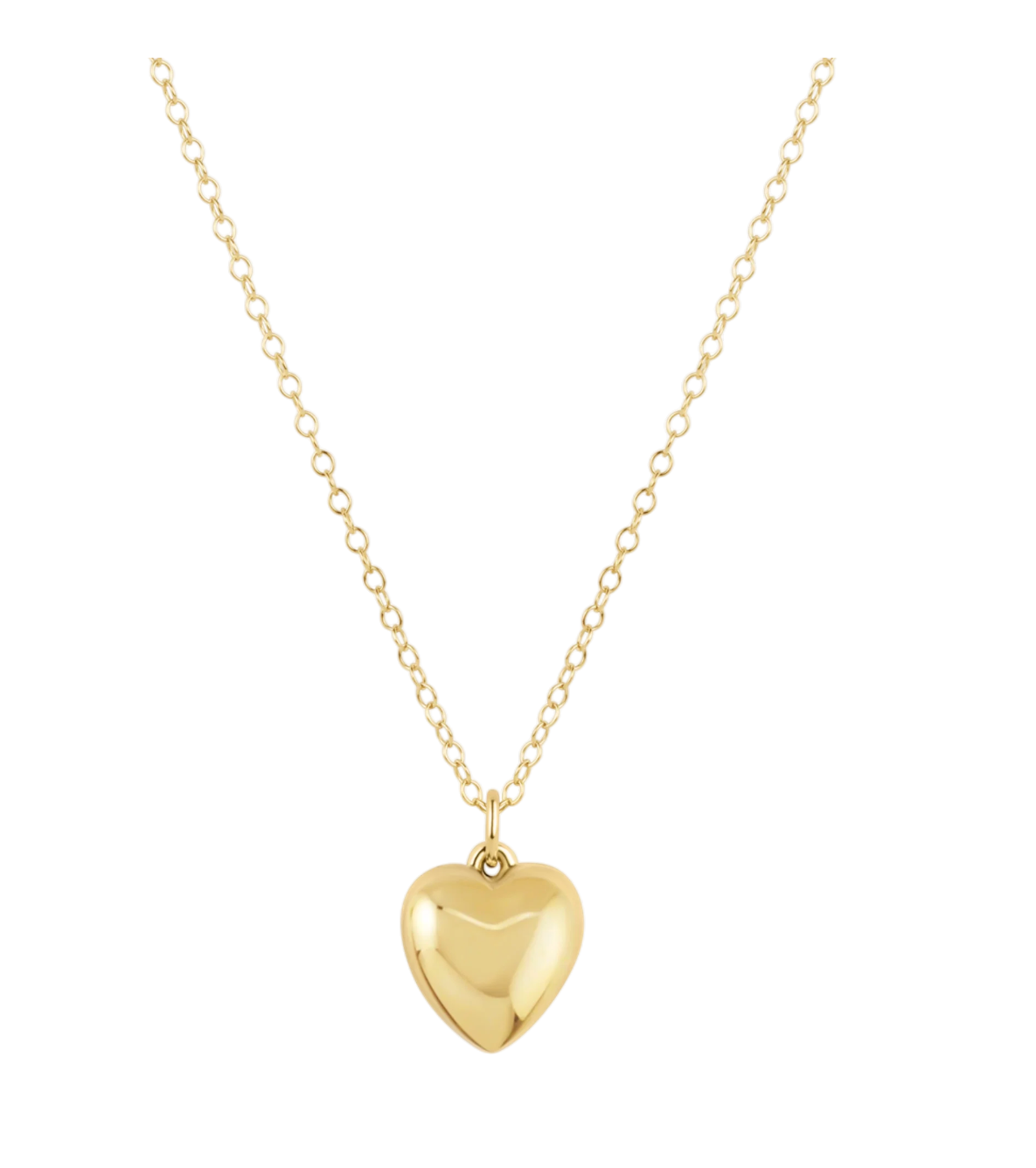16" Necklace Gold - Love Plush Gold Charm