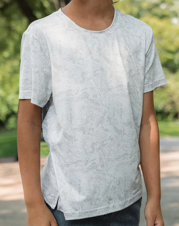 Youth - Go To Tee - Digi Camo - Ivory