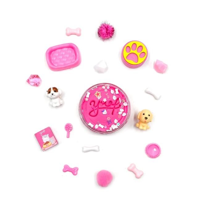 Grab & Go Dough Jar - Pink Pet Shop