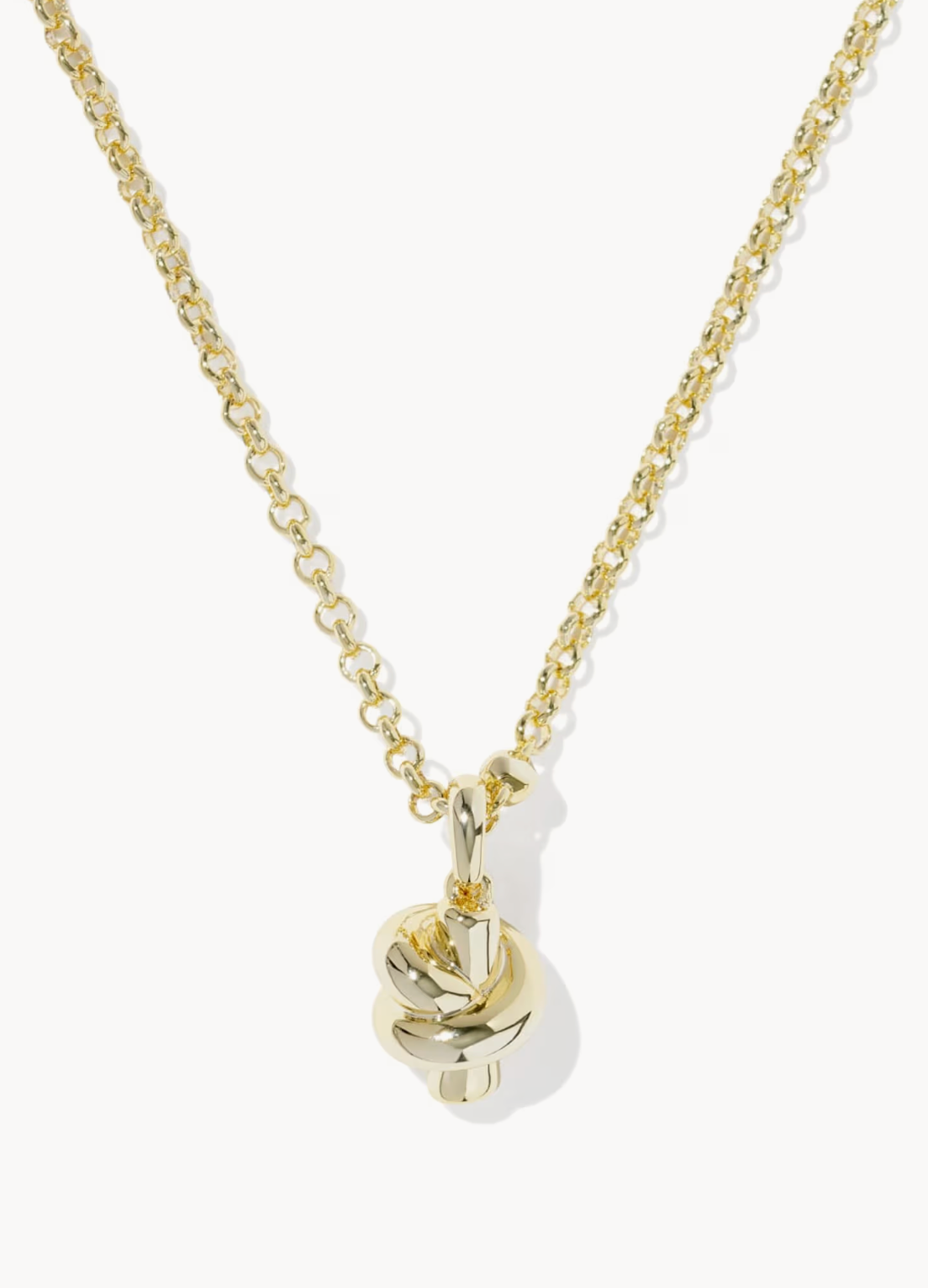 PARKER KNOT SHORT PENDANT NECKLACE GOLD