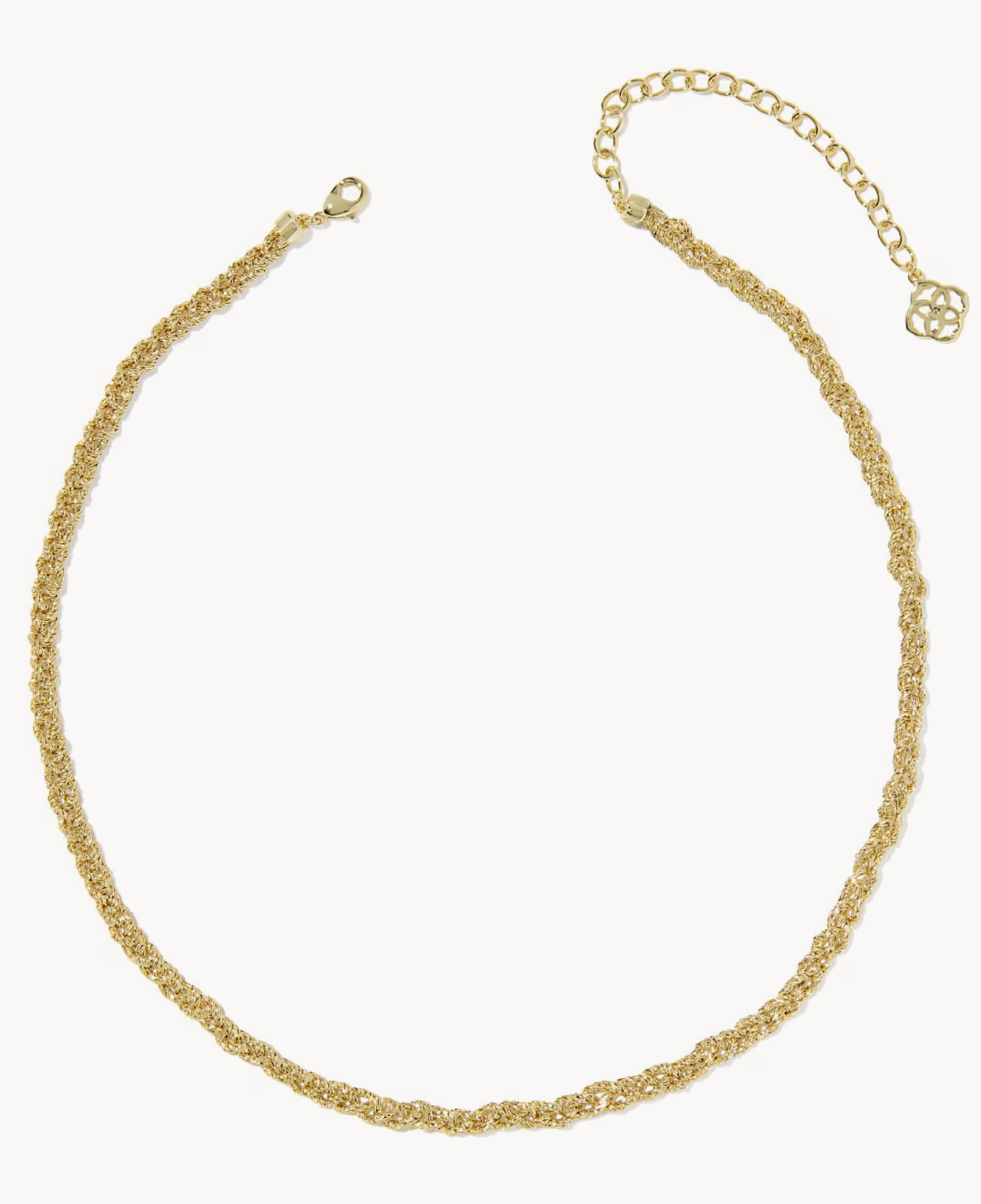 GABRIELLA BRAIDED CHAIN NECKLACE GOLD