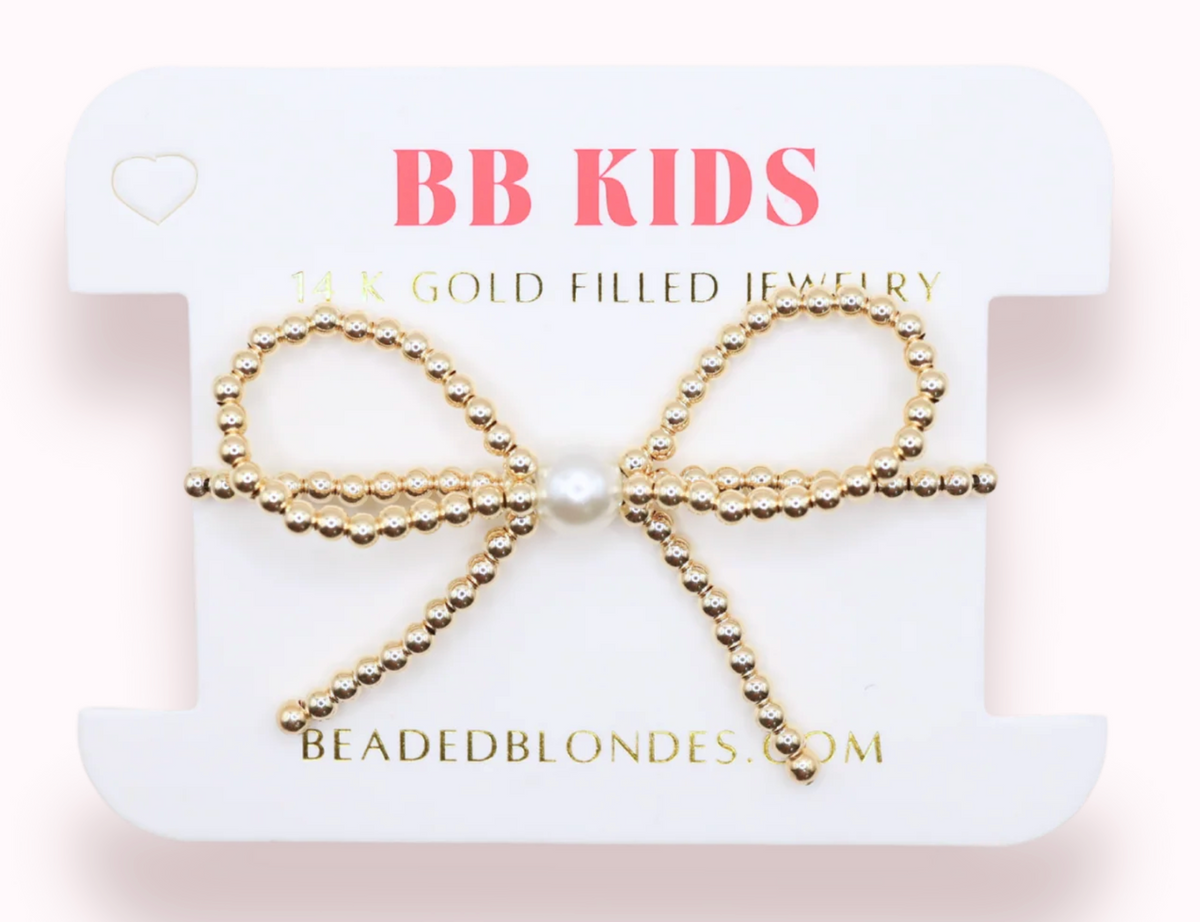 Gold Bow Bracelet (Kids Size)