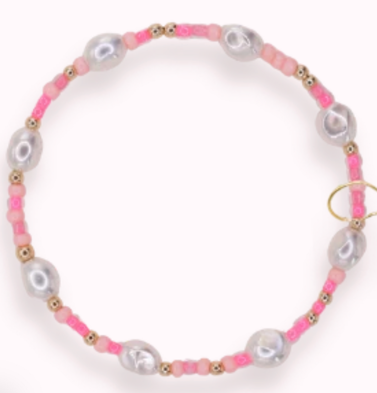 Flamingo Sprinkle Pearl Bracelet