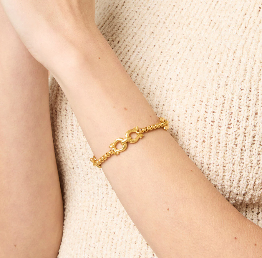 Saratoga Demi Link Bracelet-Gold-OS