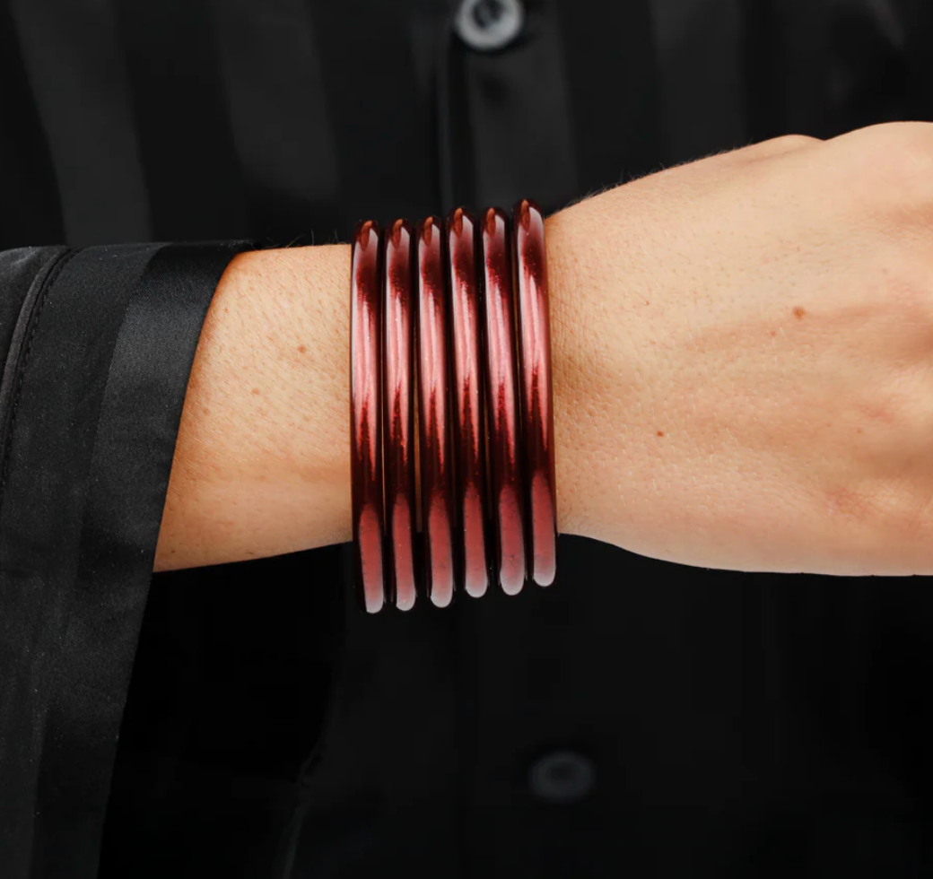 Merlot All Weather Bangles® (Set of 6) - Serenity Prayer