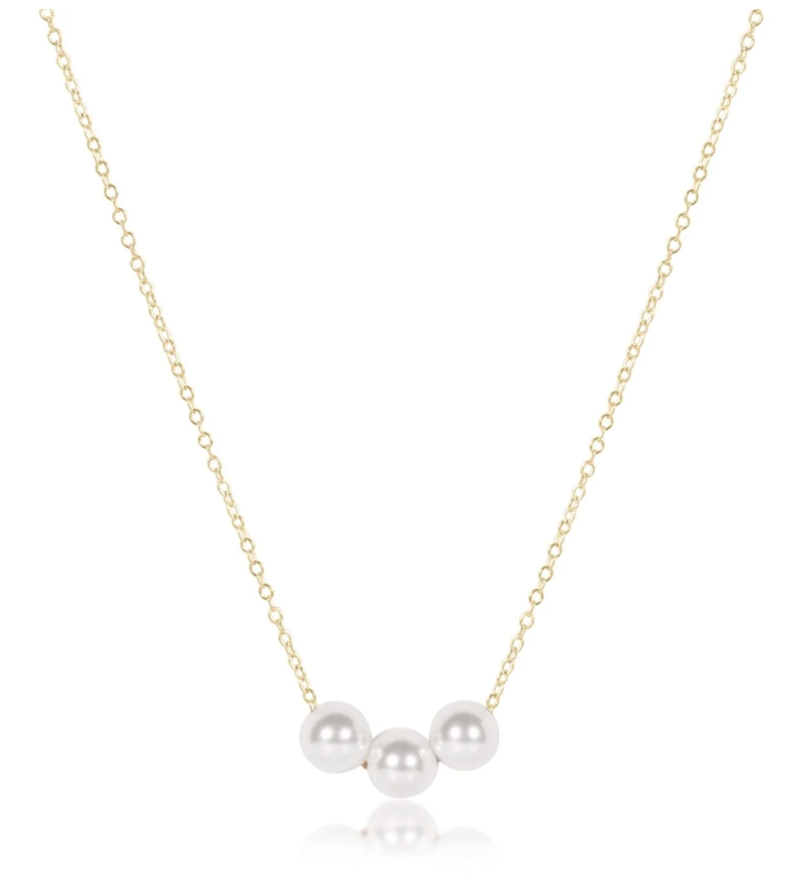 16" Necklace Gold - Joy Pearl