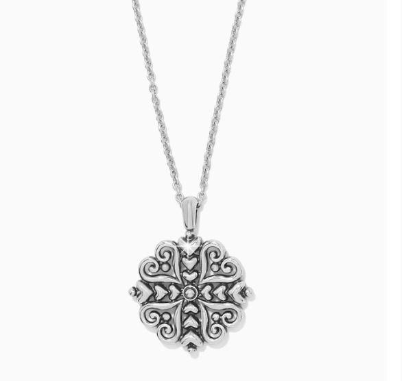 Alcazar Heart Two Tone Necklace