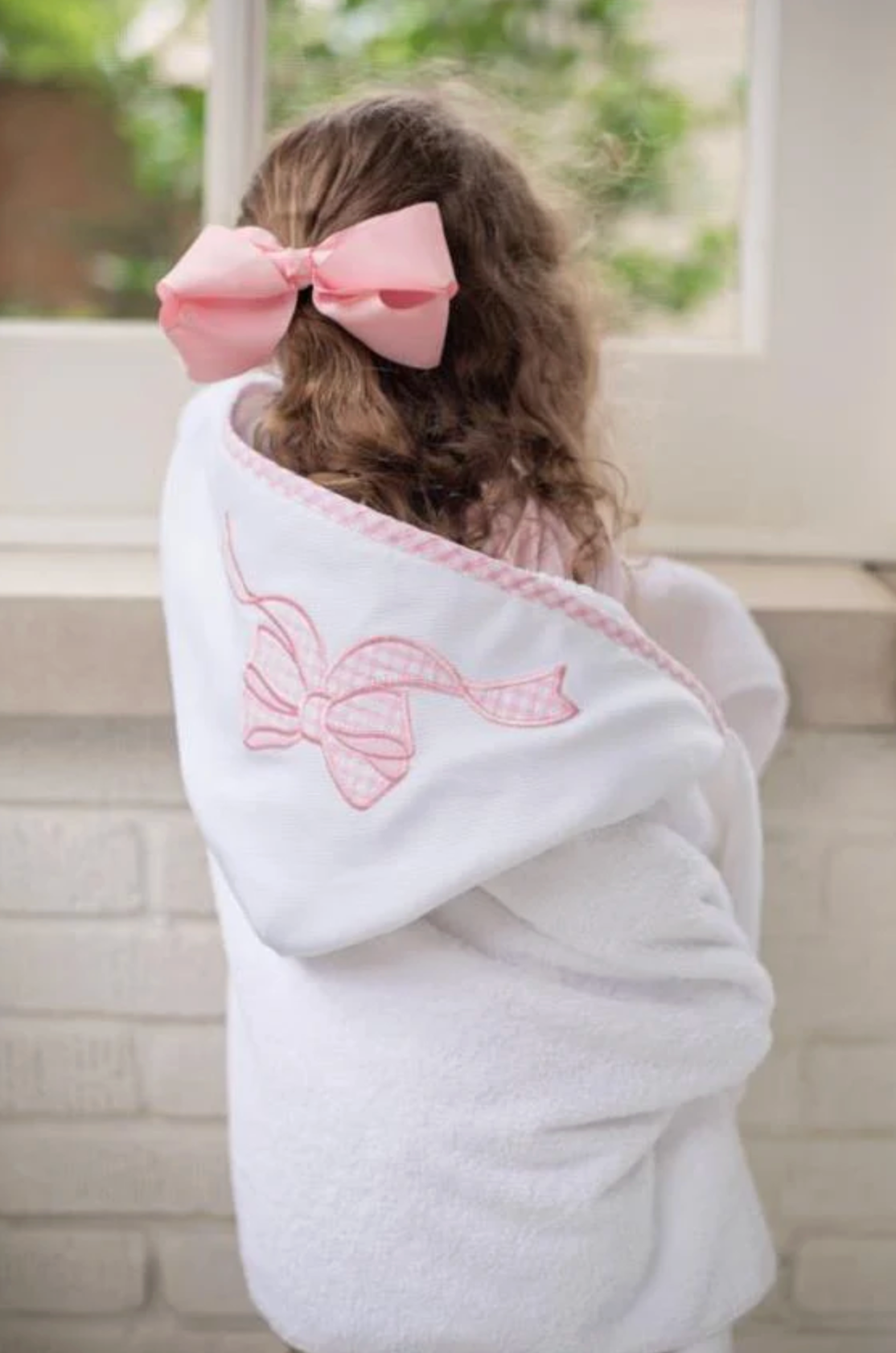 Bow Everykid Towel, Pink