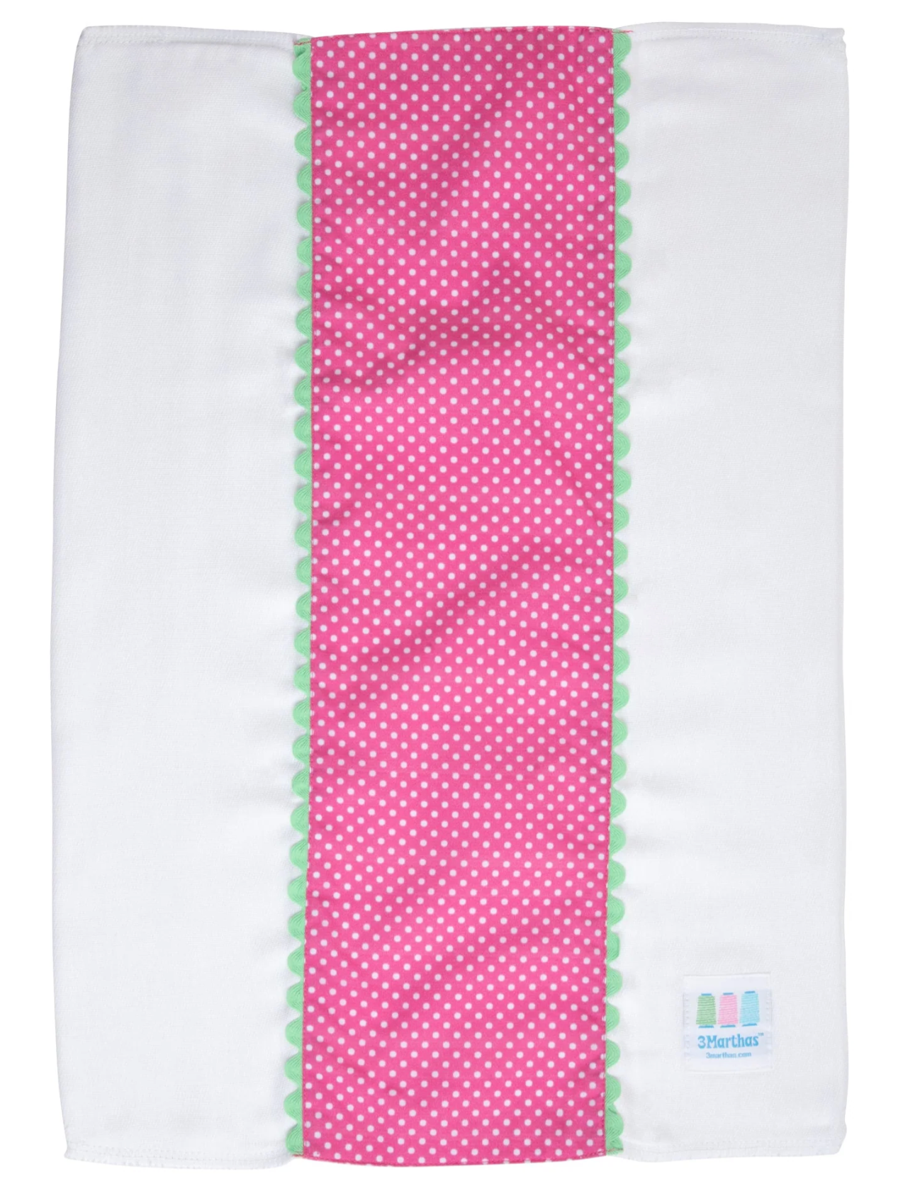 Alligator Fancy Fabric Burp, Pink
