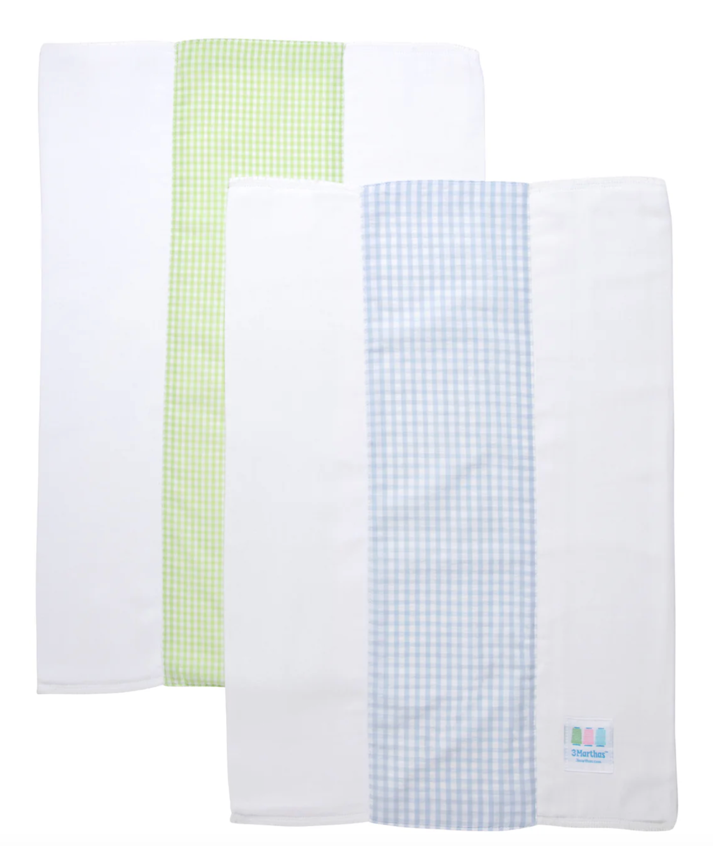 TRAIN SET OF 2 FABRIC BURPS