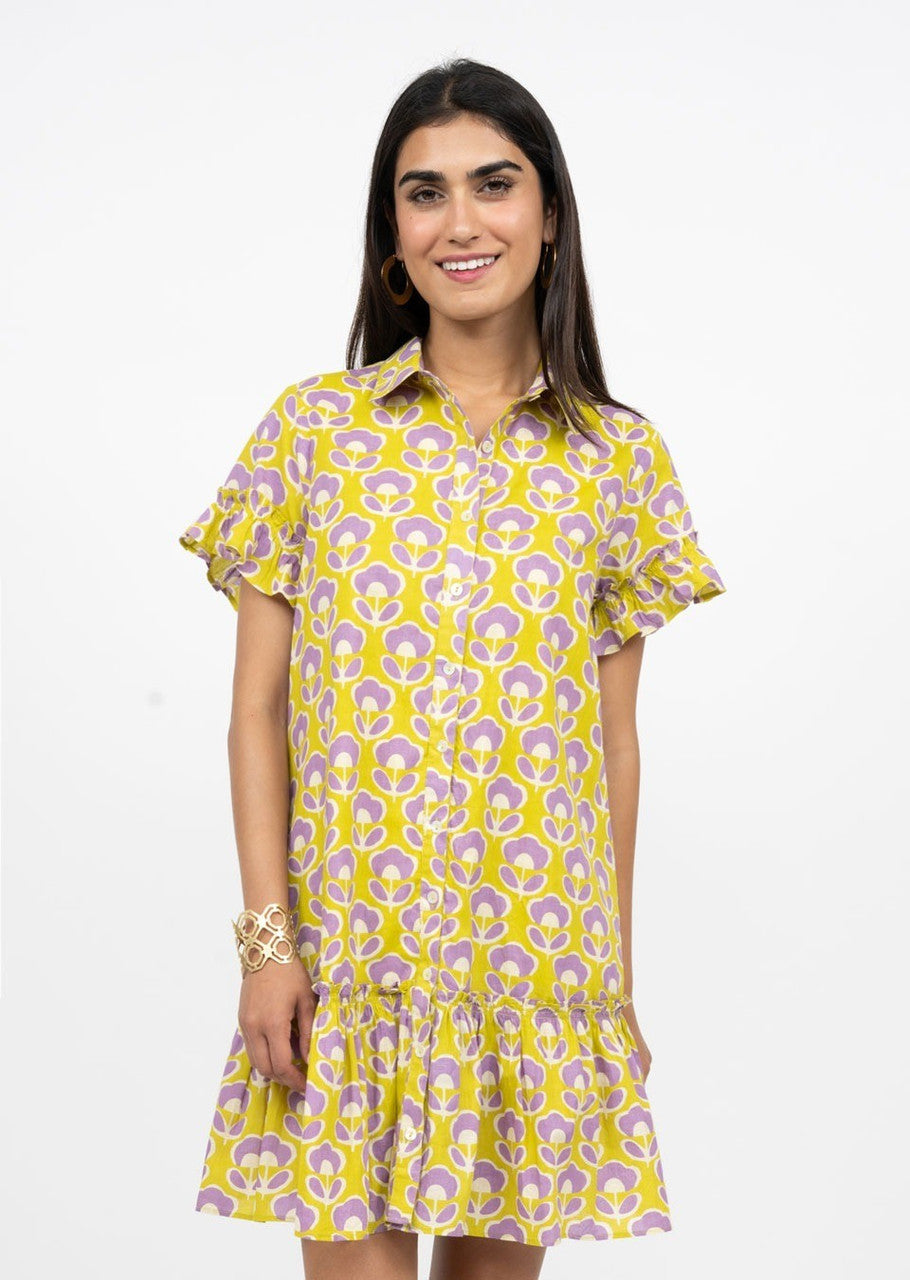 SHIFT INTO RUFFLES DRESS