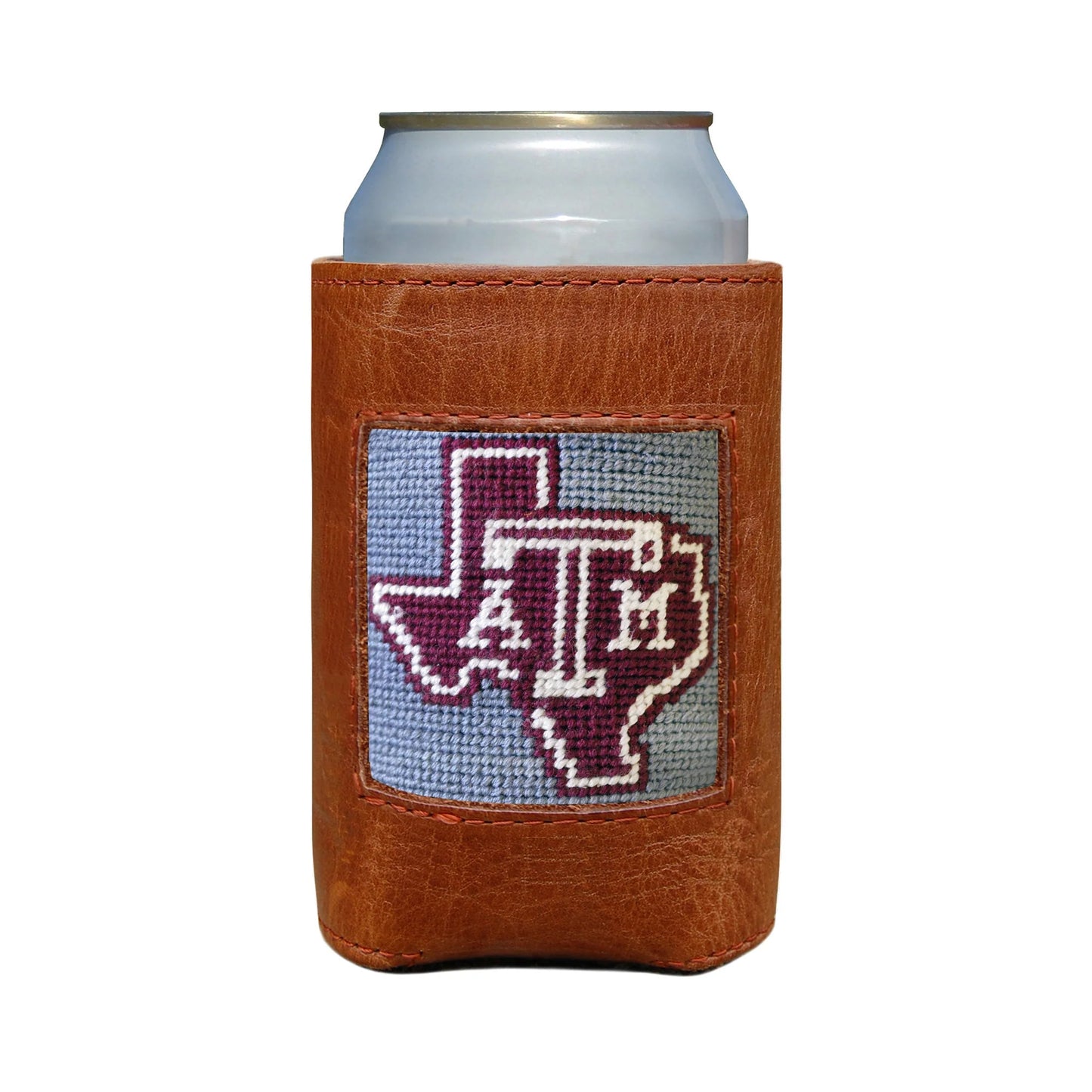 Texas A&M State Logo Can Cooler (Grey)