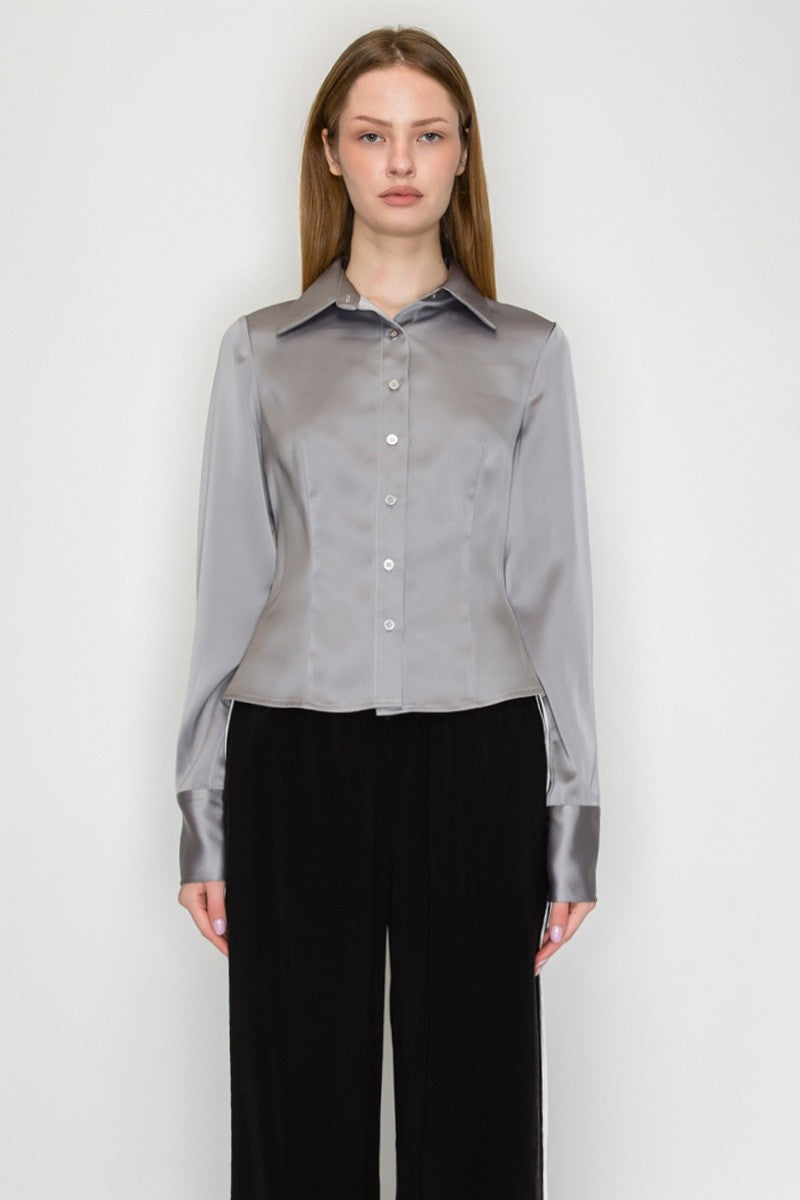 SATIN SHIRTS -SET