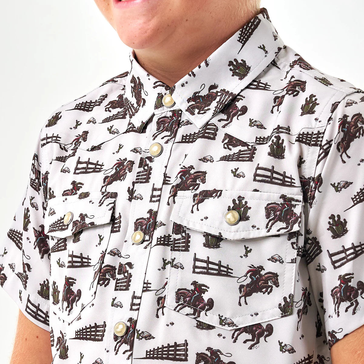 Youth - Performance Western Shirt - Cowboy Country Large (10-12)