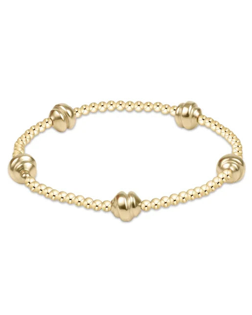 Admire Small Gold 2.5mm Bead Bracelet - Gold
