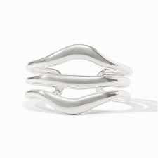 Wave Cuff-Silver-OS