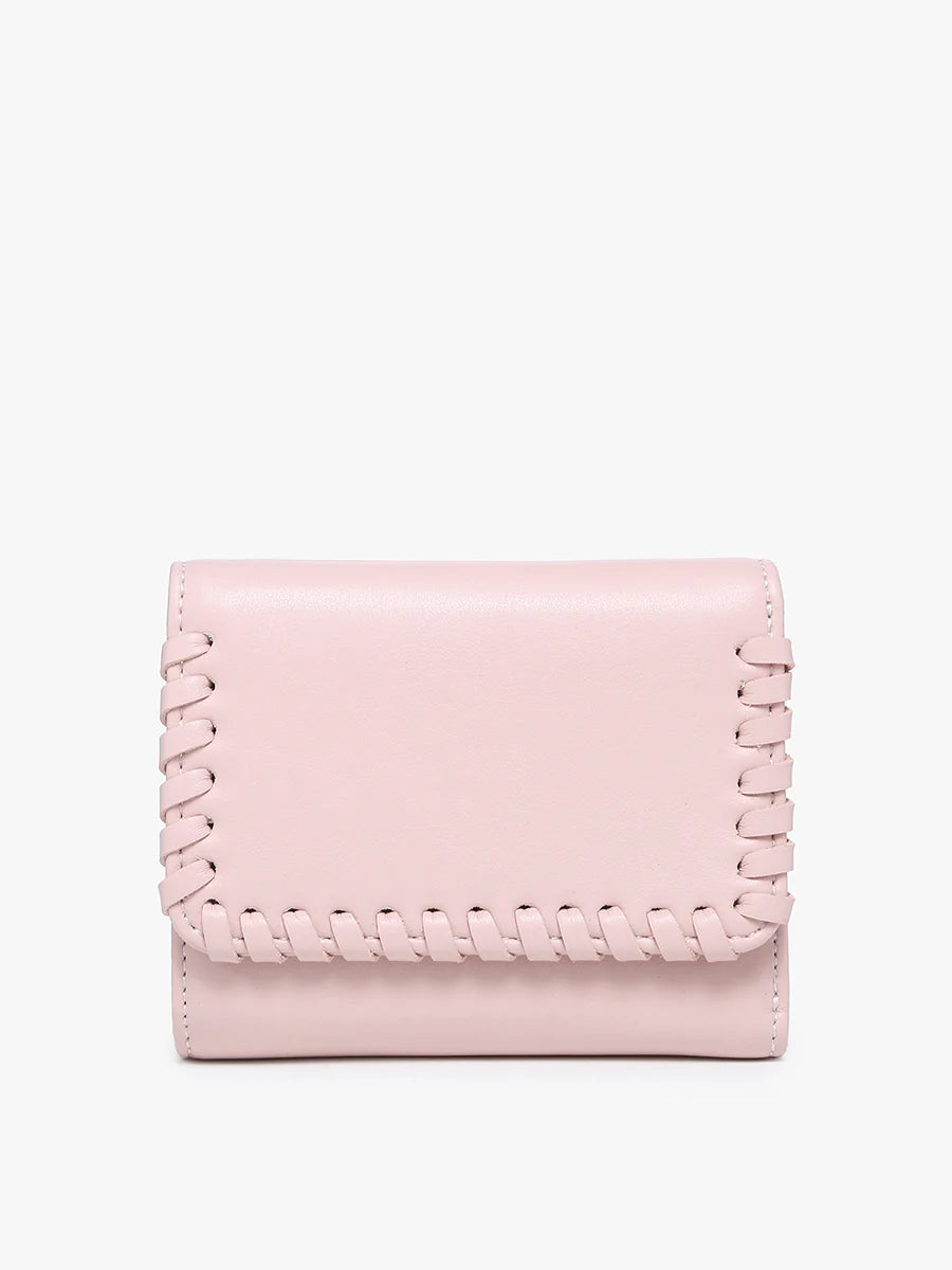 WL2352 Logan Whipstitch Wallet inPINK