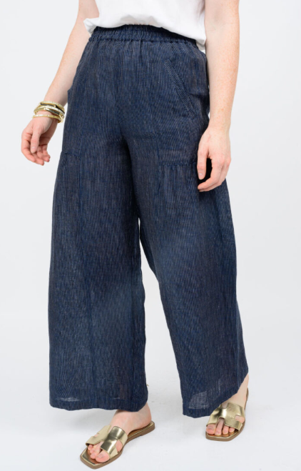 WIDE LEG STRIPED PANT