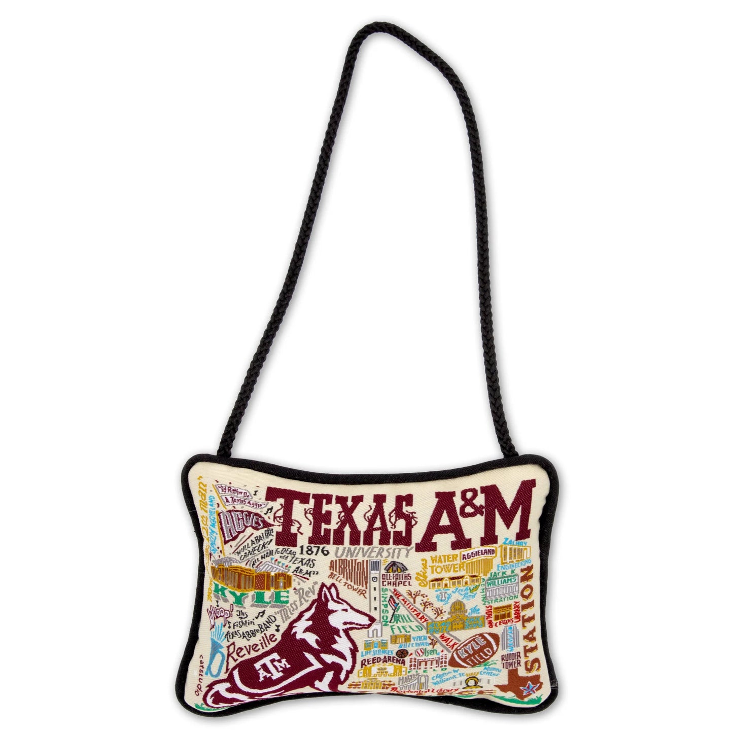 TEXAS A&M MINI PILLOW ORNAMENT