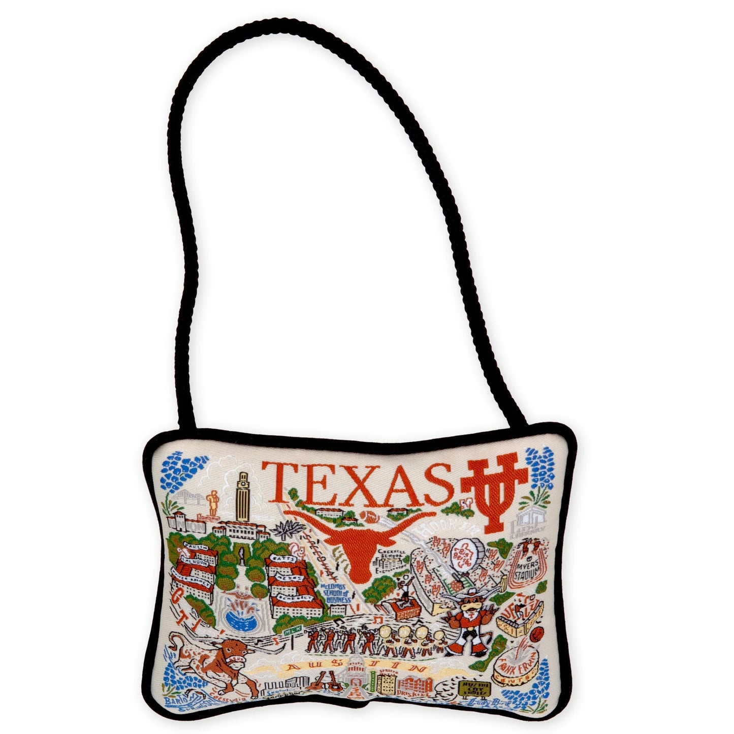 UNIVERSITY OF TEXAS MINI PILLOW ORNAMENT