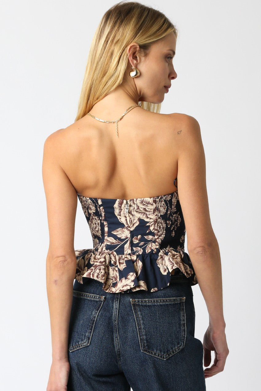 ANDREA FLORAL TUBE TOP