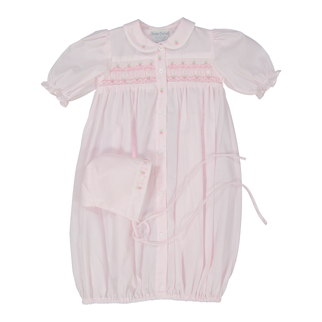 RIBBON SMOCKED GOWN