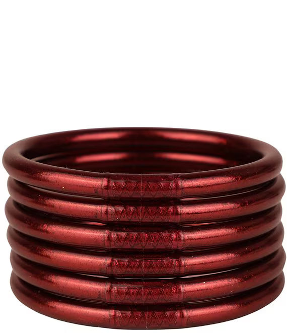 Merlot All Weather Bangles® (Set of 6) - Serenity Prayer X Large