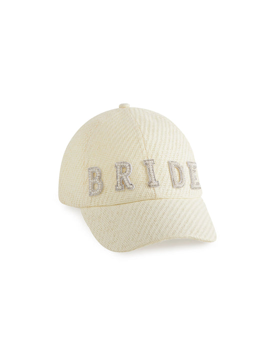 "BRIDE" BALL CAP, IVORY