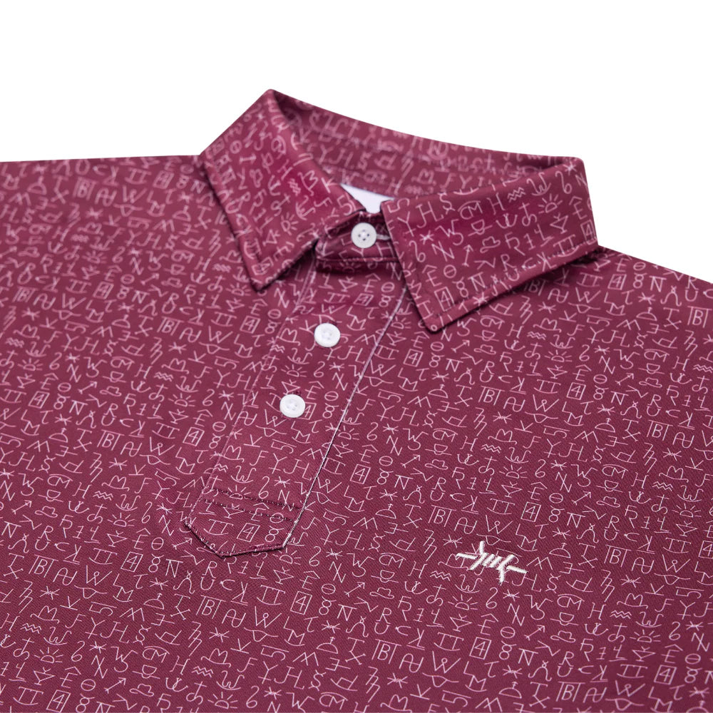 CHISHOLM TRADITIONS POLO MAROON XL