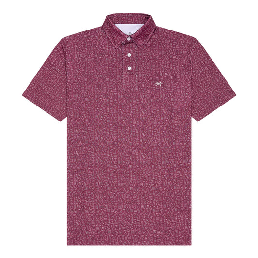 CHISHOLM TRADITIONS POLO MAROON M