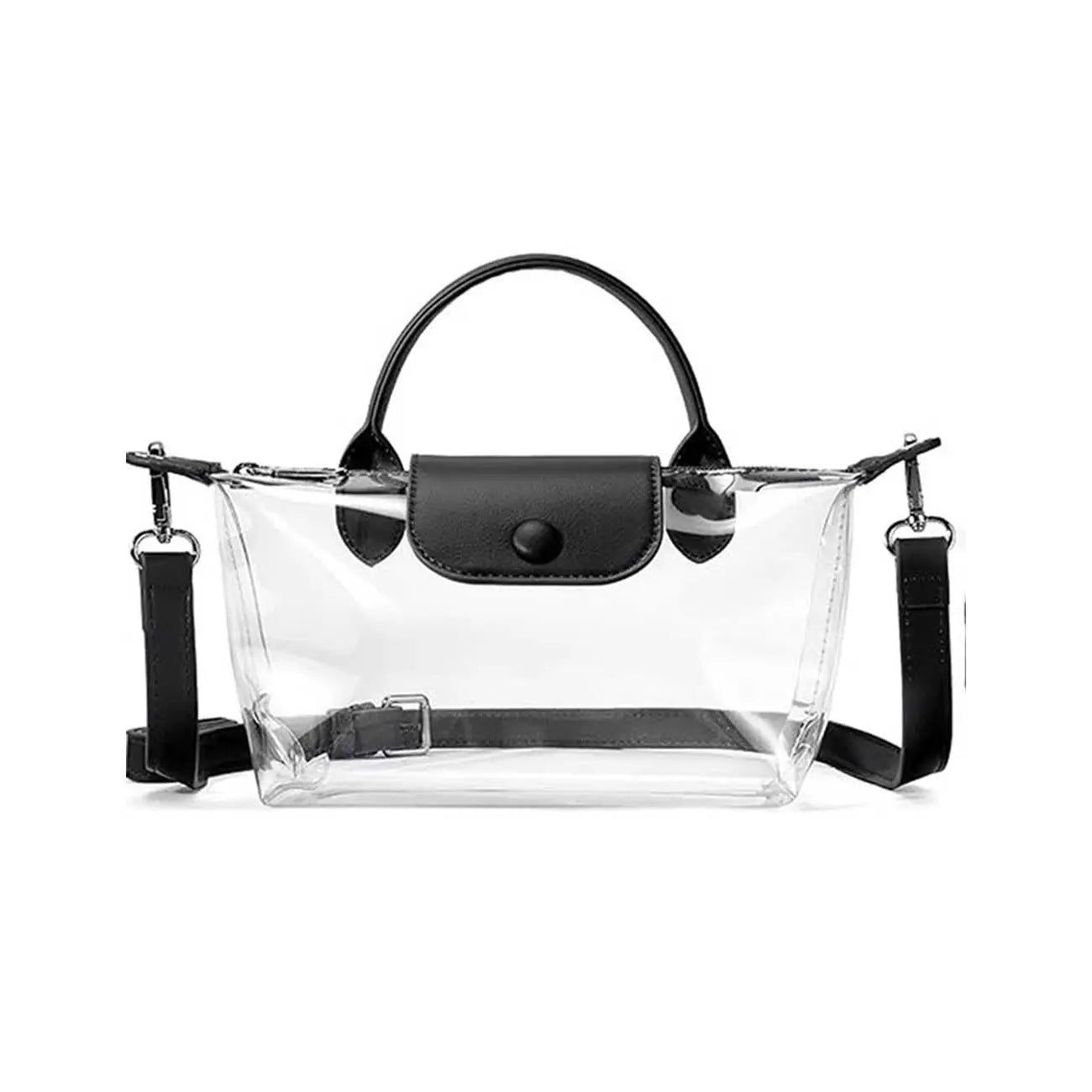 Ladies Transparent Jelly Pvc Crossbody Handbag